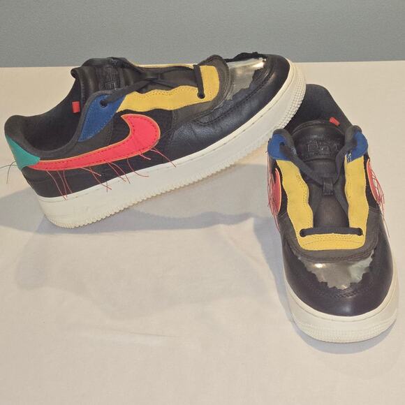 Men\'s Nike Air Force 1 Low BHM Black History Month Size 9 CT5534-001 Good Cond. main image 4